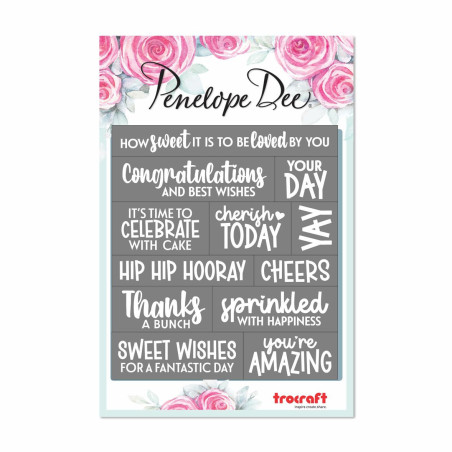 Penelope Dee Cheers Acrylic Journal Strips