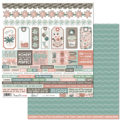 Penelope Dee Cheers 12 x 12 Scrapbook Paper - Sweet Moments