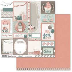 Penelope Dee Cheers 12 x 12 Scrapbook Paper - Hip Hip Hooray