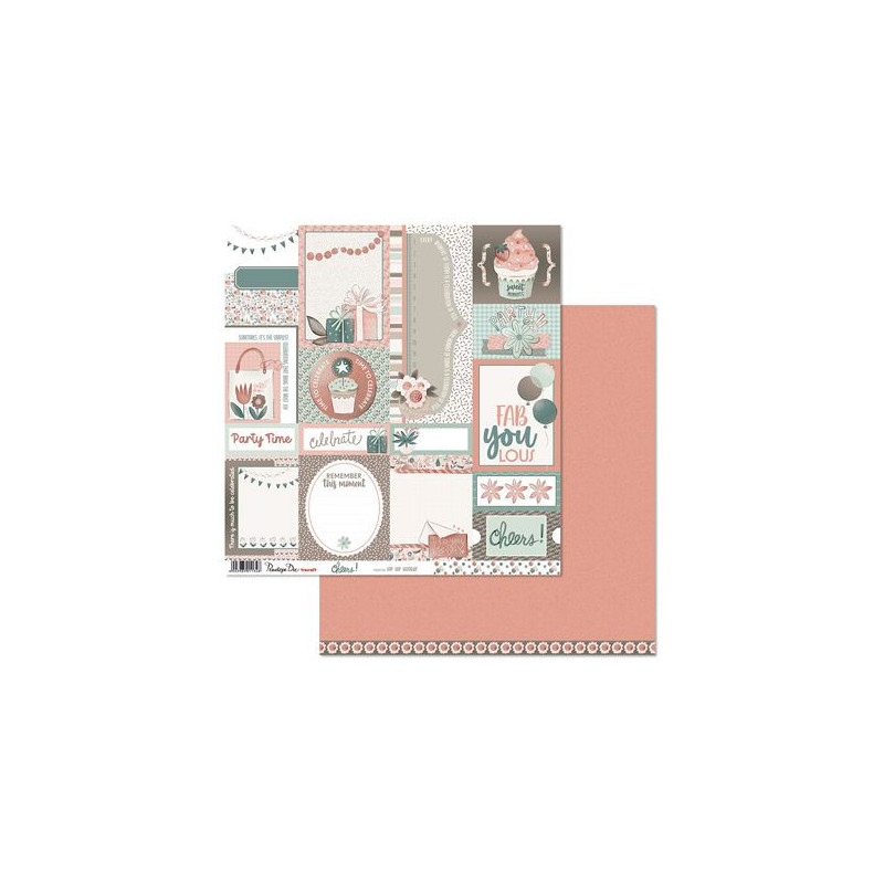 Penelope Dee Cheers 12 x 12 Scrapbook Paper - Hip Hip Hooray