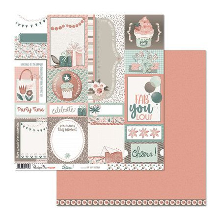 Penelope Dee Cheers 12 x 12 Scrapbook Paper - Hip Hip Hooray