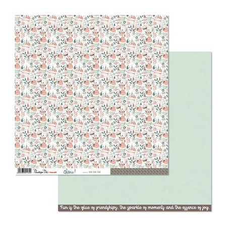 Penelope Dee Cheers 12 x 12 Scrapbook Paper - Fun Fun Fun