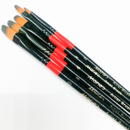 Marie's Synthetic Filbert Brush Set -5pcs