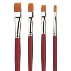 EVE Serviette Red Brush- 3/4 Flat