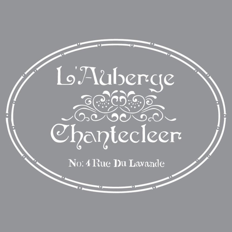 DecoArt Americana Decor Stencil/Mask 12"X12" - The French Inn