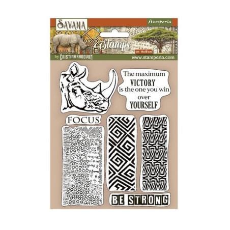 Stamperia Cling Stamp Savana - Graffiti