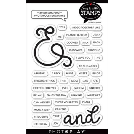 PhotoPlay  Say It with Stamps Collection Clear Photopolymer Stamps - Ampersand