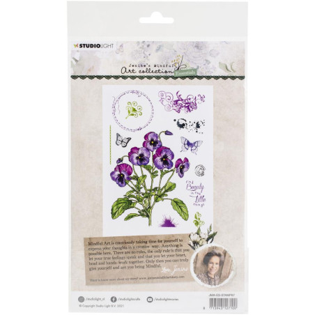 Studio Light Jenine's Mindful Art Collection Clear Stamp - Violets