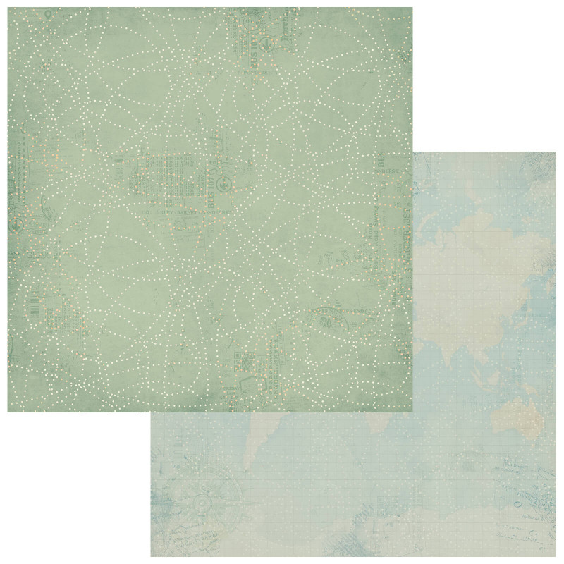 49 and Market Wanderlust Explorer 12 x 12 Scrapbook Paper - Solids Sheet 2