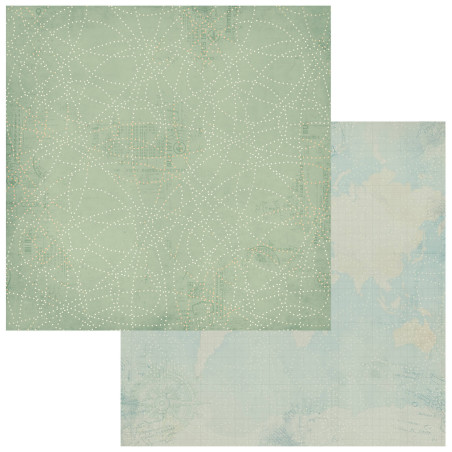 49 and Market Wanderlust Explorer 12 x 12 Scrapbook Paper - Solids Sheet 2