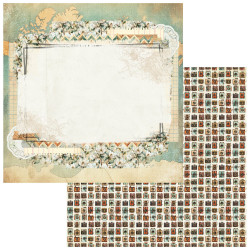 49 and Market Wanderlust Explorer 12 x 12 Scrapbook Paper- Wander Stories
