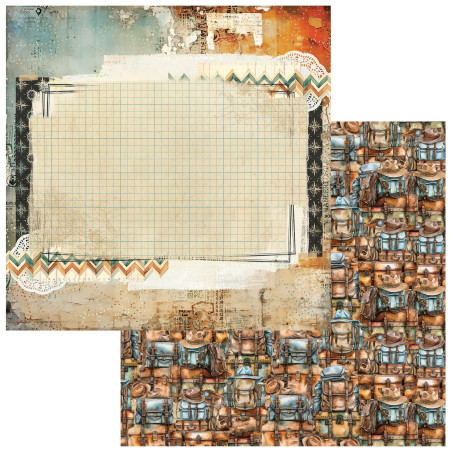 49 and Market Wanderlust Explorer 12 x 12 Scrapbook Paper - Globe Adventure