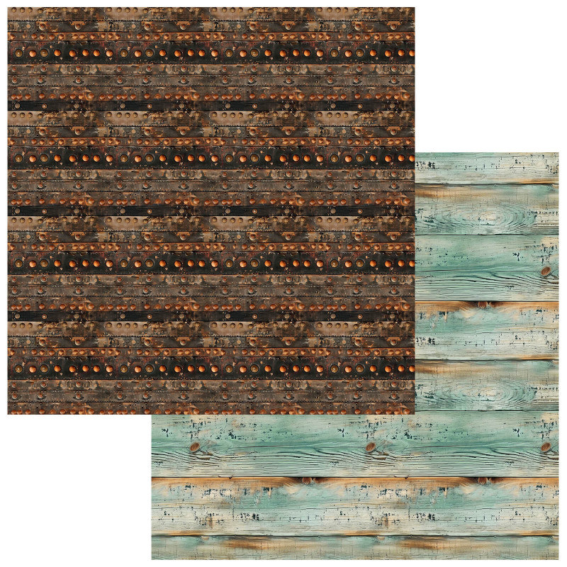 49 and Market Wanderlust Explorer 12 x 12 Scrapbook Paper- Voyage Log