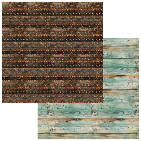 49 and Market Wanderlust Explorer 12 x 12 Scrapbook Paper- Voyage Log