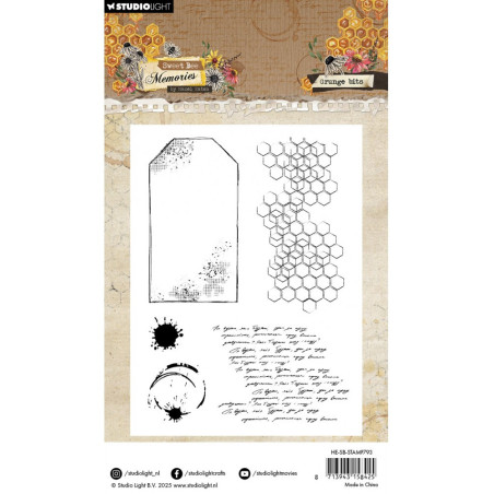 Studio Light Sweet Bee Memories Clear Stamp - Grunge Bits