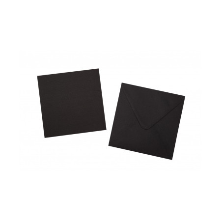Studio Light 6x6 Inch Cards & Envelopes - Black
