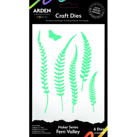 Arden Creative Studio Maker Series Fern Valley Craft Cutting Die Set 6pcs