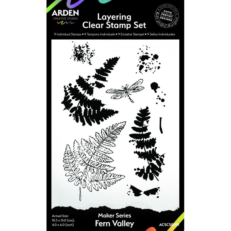 Arden Creative Studio Layering Clear Stamp - Fern Valley