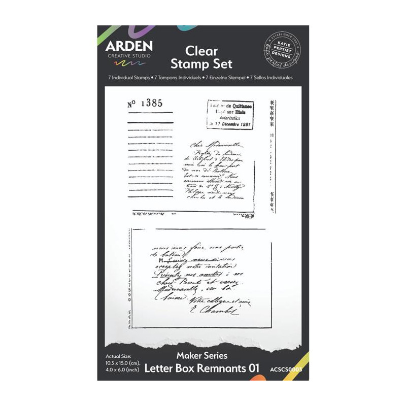 Arden Creative Studio Clear Stamp -Letter Box Remnants 01