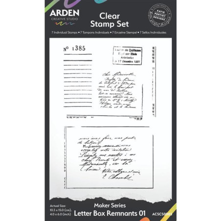 Arden Creative Studio Clear Stamp -Letter Box Remnants 01