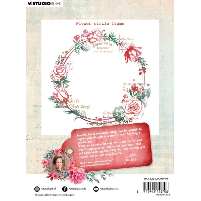 Studio Light Sending You Love Clear Stamp -Flower Circle Frame