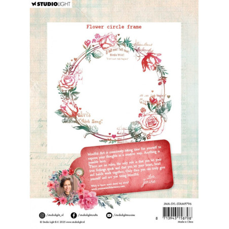 Studio Light Sending You Love Clear Stamp -Flower Circle Frame