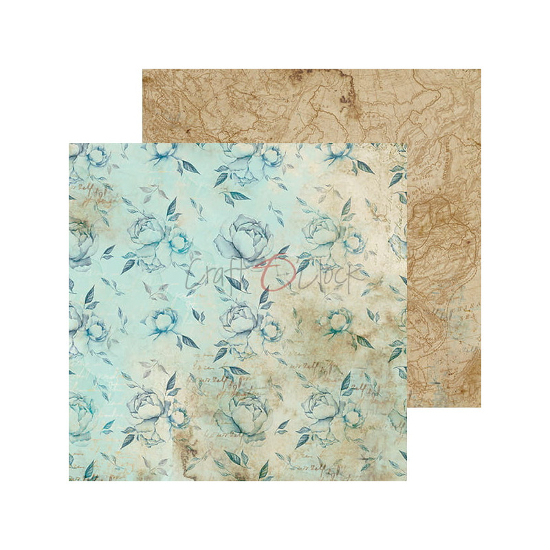 Craft O clock Ocean Deep 12 x 12 Scrapbook Paper - 05