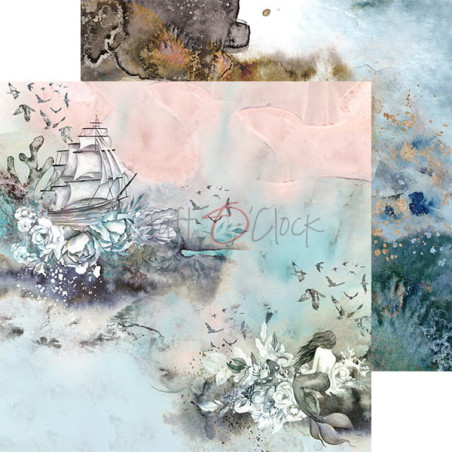 Craft O clock Ocean Deep 12 x 12 Scrapbook Paper - 03