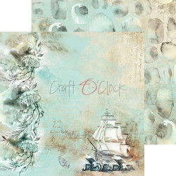 Craft O clock Ocean Deep 12 x 12 Scrapbook Paper - 01