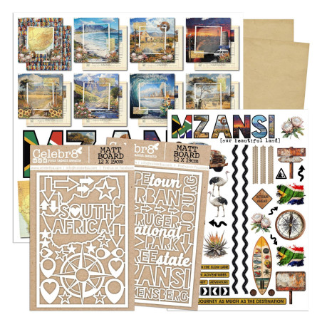 Celebr8 Mzansi 9x9 Scrapbook Bulk Pack