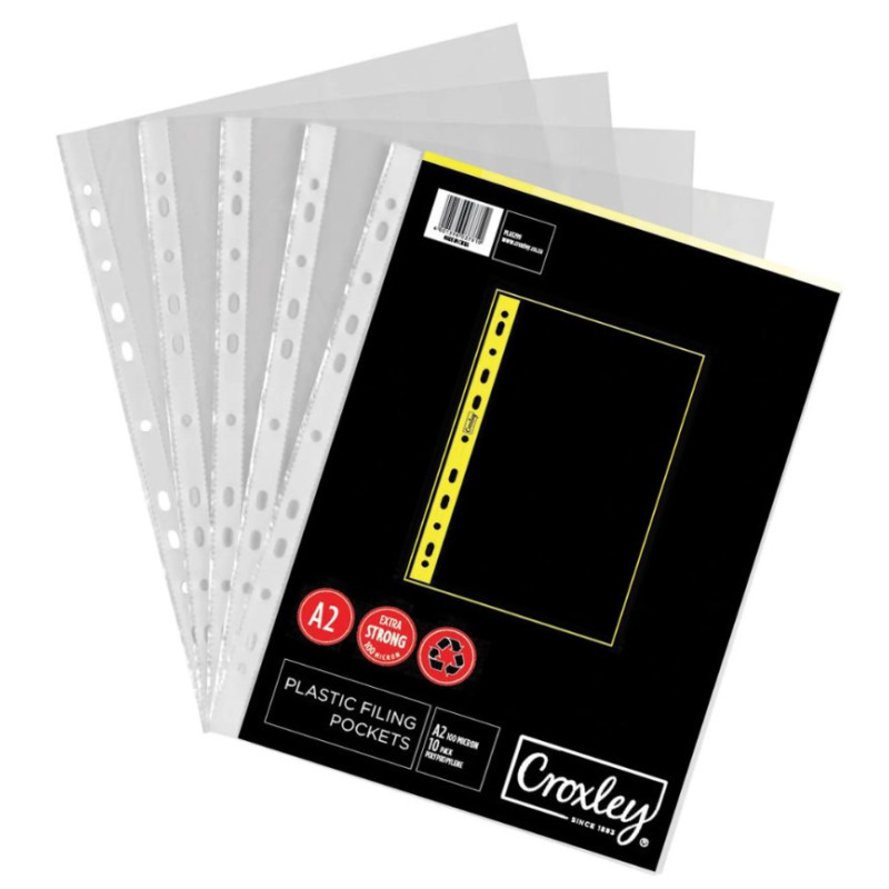 Croxley A2 Single Plastic Filing Pockets