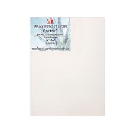 Fredrix Watercolor Stretched ARTIST SERIES Canvas 12 x 16" 30.5 x 40.7cm Primed Canvas