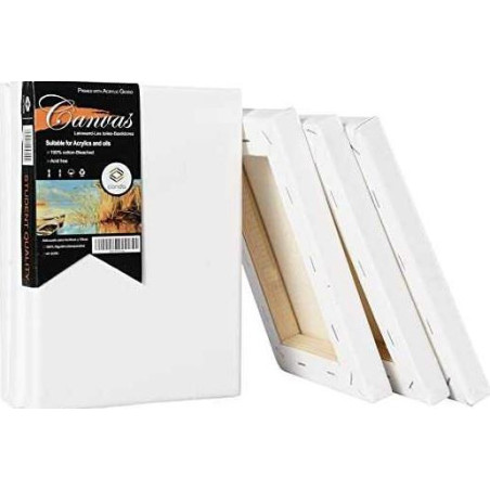 CONDA Primed Canvas Deep Edge 10 x 12" 25 x 30cm 380gsm