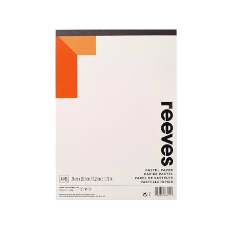 Reeves Pastel Paper Pad A4 - 4 Colours - 15 Sheets