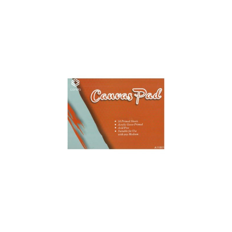 Conda Canvas Pad 12 x 16" 30.5 x 40.6cm 10 Sheets