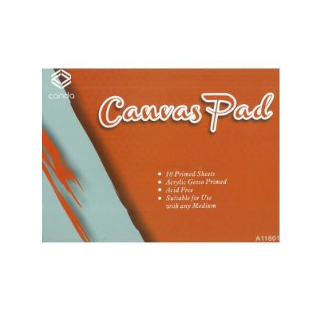 Conda Canvas Pad 12 x 16" 30.5 x 40.6cm 10 Sheets