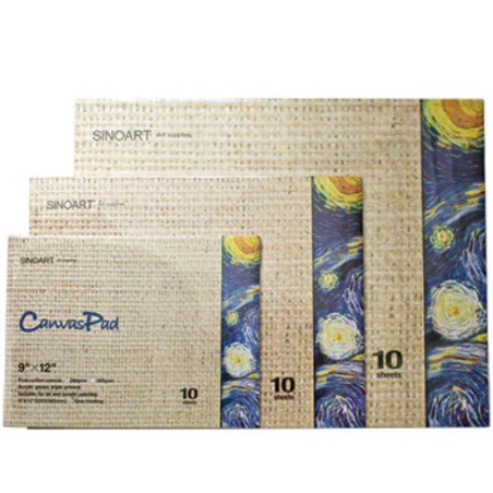 Sinoart Canvas Pad A4 210 x 297mm 10 Sheets 280gsm