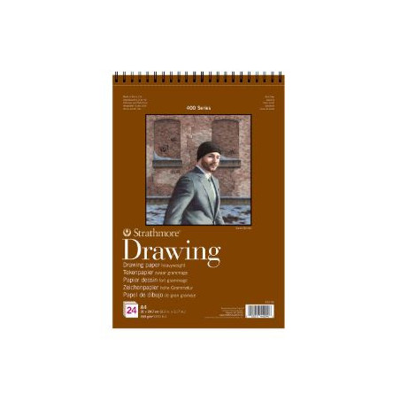 Strathmore 400 Series Drawing Paper Pad A4, Heavyweight 21 x29.7cm 8.3 x 11.7"