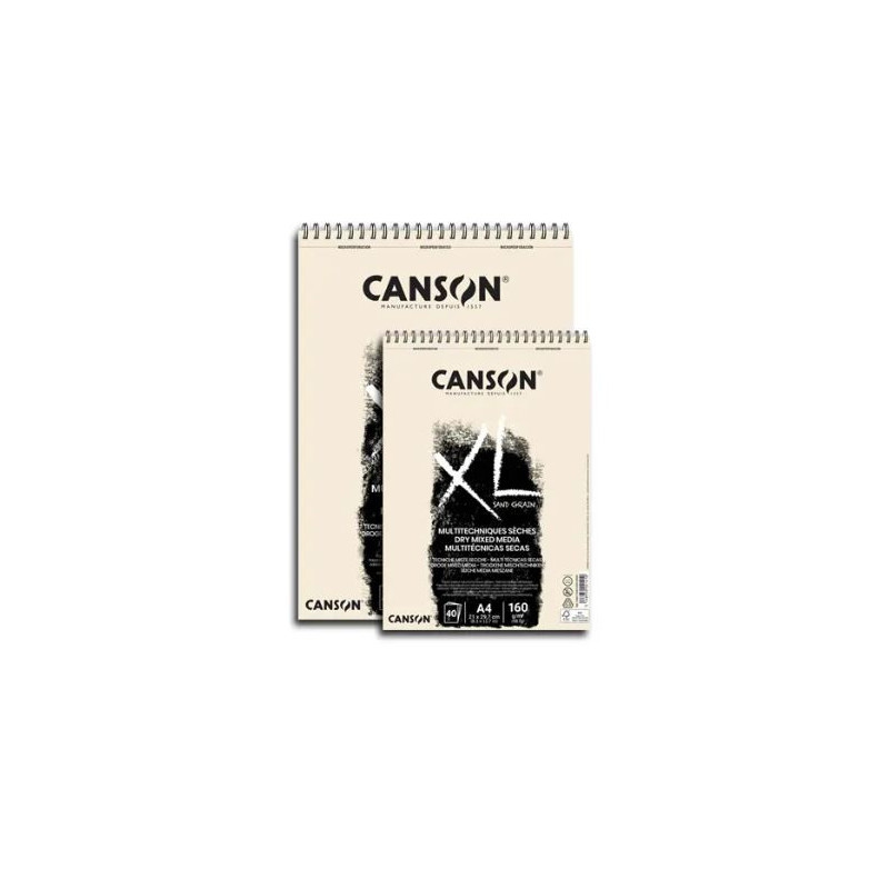 Canson XL A3 29.7 x 42cm 11.7 x 16.5" Sand Grain Pads 160gsm- Natural 40 Sheets