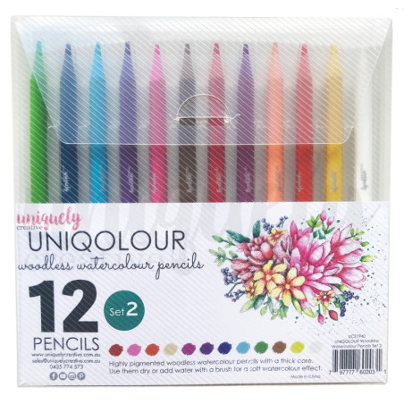 Uniquely Creative Uniqolour Woodless Watercolour Pencils Set 2