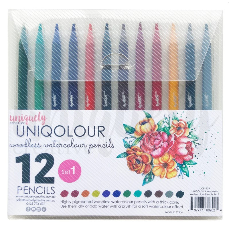 Uniquely Creative Uniqolour Woodless Watercolour Pencils Set 1
