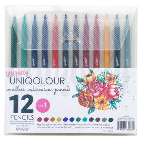 Uniquely Creative Uniqolour Woodless Watercolour Pencils Set 1