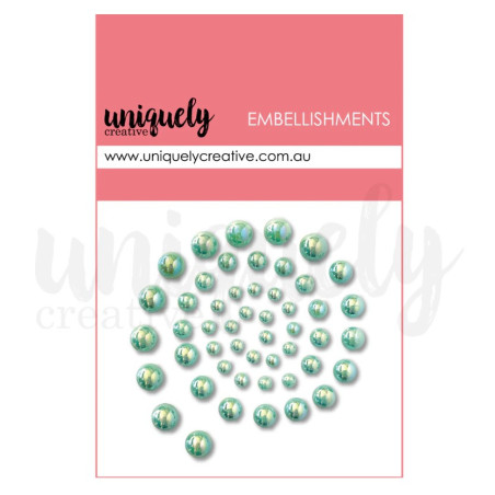 Uniquely Creative Embellishment -Mint Pearls
