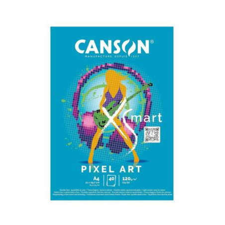 CANSON A4 XSmart Pixel Art Paper Pad 120GSM 40 SHEETS