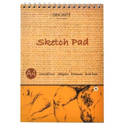 Sinoart A4 Sketch Pad 160gsm - 35 Sheets