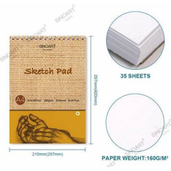 Sinoart A4 Sketch Pad 160gsm - 35 Sheets
