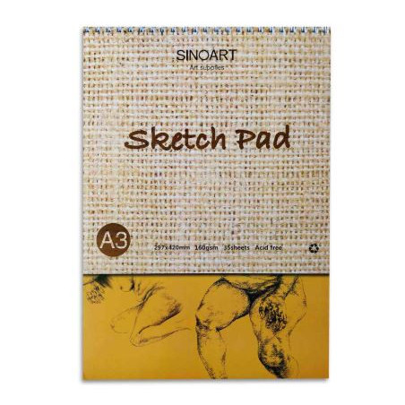 Sinoart A3 Sketch Pad 160gsm - 35 Sheets