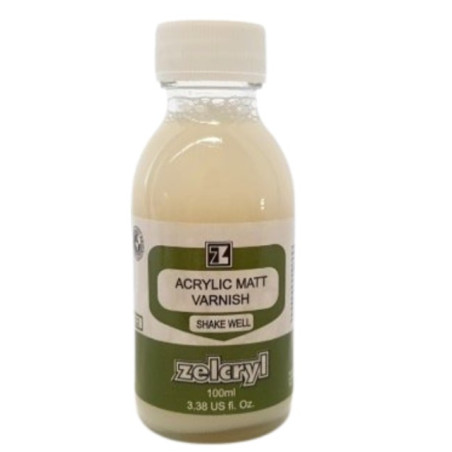 Zellen Zelcryl Acrylic Varnish - Matt 100ml