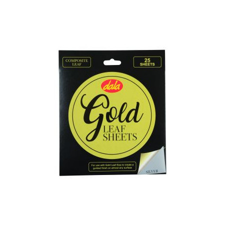 Dala Gold Leaf 25 Sheets - Silver