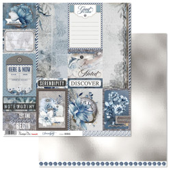 Penelope Dee Serendipity 12 x 12 Scrapbook Paper - Journal